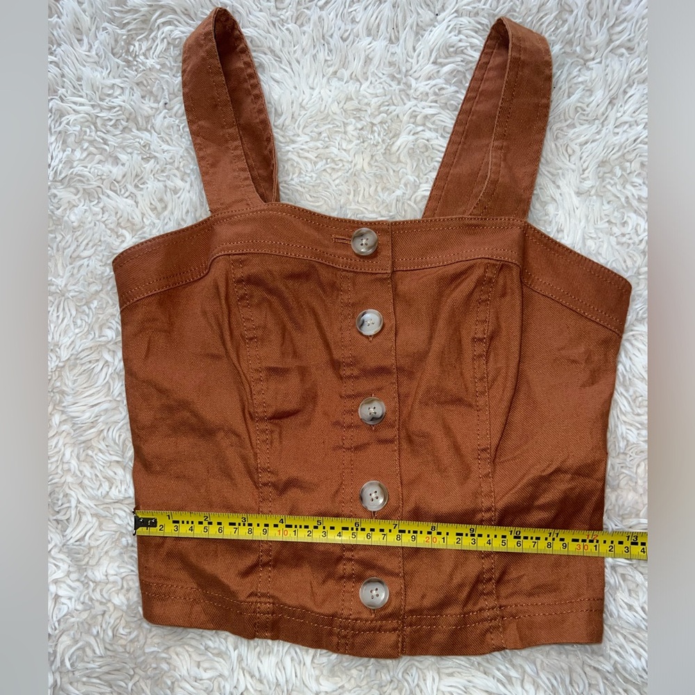 Banana Republic Orange Button Tank Top - Picture 6 of 10